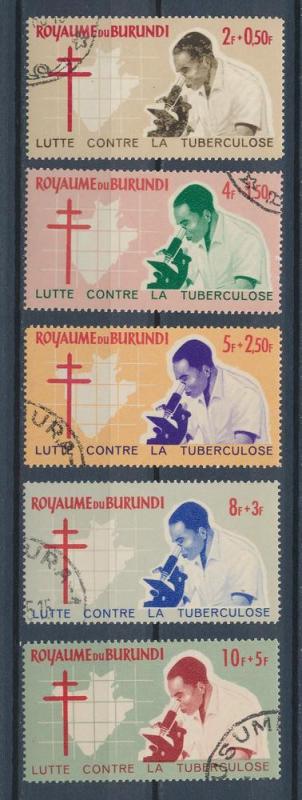 Burundi 1965 Scott B9 - B13 (5) CTO- Against Tuberculosis