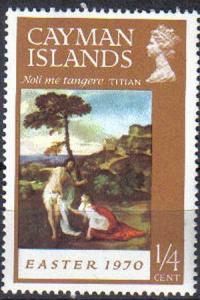 CAYMAN ISLANDS, 1970, MNH ¼c brown Easter