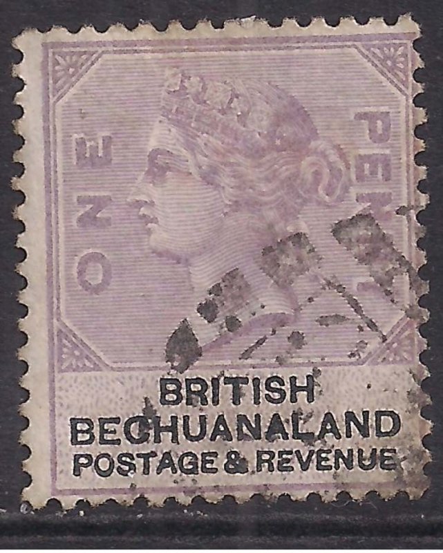 Bechuanaland 1888 QV 1d Lilac & Black used SG 10 ( R428 )