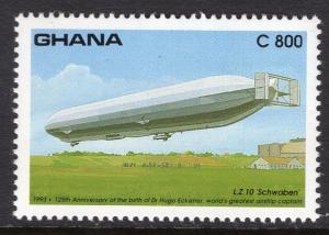 Ghana 1560 Zeppelin MNH VF