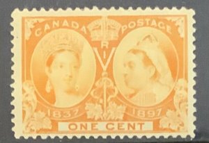 CANADA 1897 JUBILEE ONE CENT  SG122 LIGHTLY  MOUNTED MINT. VERY FRESH  CAT £17