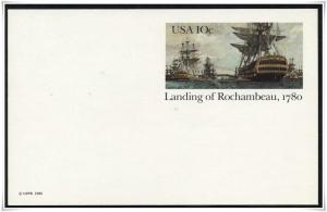 SC#UX84 10¢ Landing of Rochambeau Postal Card Mint 