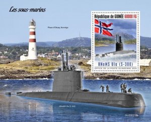 Guinea - 2020 Submarines on Stamps - Stamp Souvenir Sheet - GU200218b