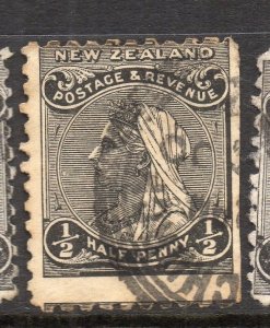 New Zealand 1895-1900 Sidefacer Early Issue Fine Used 1/2d. 270436