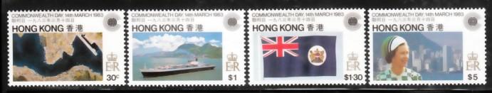 Hong Kong 1983 Sc 411-4 Commonwealth Day MNH