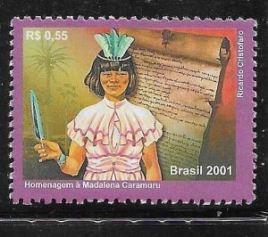 Brazil 2001 Madalena Caramuru First Literate Woman Sc 2824 MNH A3044