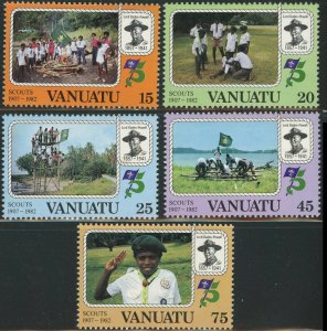 Vanuatu #337-341 Scouting Year Postage Stamps 1982 Mint LH