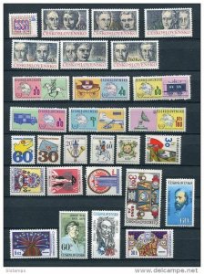 Czechoslovakia 1971-90 Accumulation MNH Complete sets++ CV 47 euro