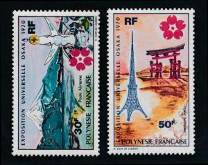 French Polynesia C55- C56 Mint NH Expo