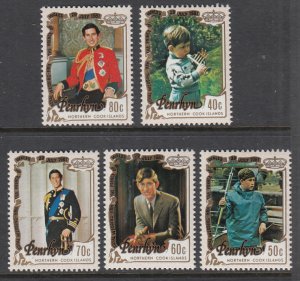 Penrhyn Island 176-180 MNH VF