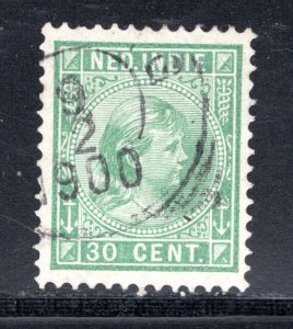 Netherlands Indies #28   VF Used, CV $3.75 .... 4220022