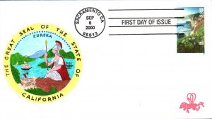 #3438 California Statehood B Line FDC