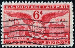 SC#C40 6¢ Alexandria Bicentennial (1949) Used