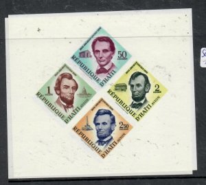 HAITI ABE  LINCOLN  SC C1441A     MINI SHEET    MNH      P0321A H