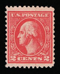 GENUINE SCOTT #528B F-VF MINT OG NH 1920 TYPE-VII CARMINE PERF-11 OFFSET #7468