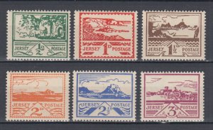 1943 Third Reich Occupation Channel Islands Jersey Full Set Mi 3/8  MNH