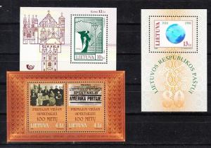 Lithuania Scott 492,612,637 Mint NH (Catalog Value $25.00)