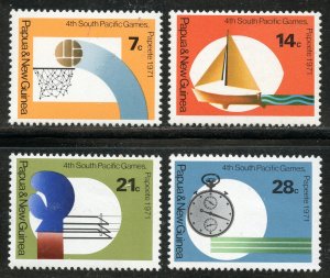 Papua New Guinea Scott 328-31 MNHOG - 1971 So. Pacific Games Set - SCV $1.85