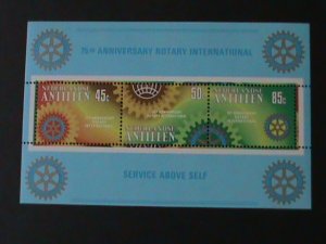 ​NEDERLAND-ANTILILEN-1980 SC#451-ROTARY INTERNATONAL 75TH ANNIV: MNH S/S VF