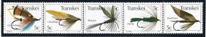 Transkei (So. Africa) #69a-e Fishing Flies, M-NH**-