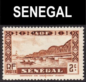 Senegal Scott 143 DOUBLE PRINTING ERROR  F+  mint OG NH but gum is disturbed.