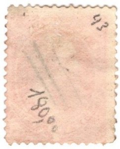 1873 US Scott #- 160 7 Cent Edwin Stanton Used Hand Cancel
