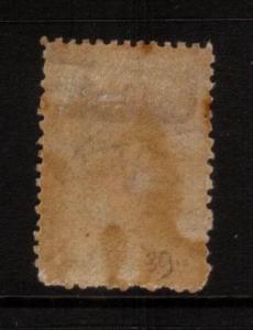 NEW ZEALAND FFQ 1d BROWN MLH PERF12 1/2  SG132 CHALON