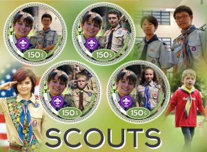 Stamps. Scouts 2023 year 1+1 sheets perforated  NEW