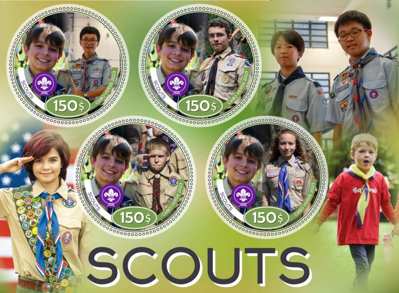 Stamps. Scouts 2023 year 1+1 sheets perforated  NEW