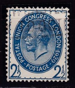 Great Britain 1929 2 1/2d KGV Union Postal Congress  FINE/VF/Used