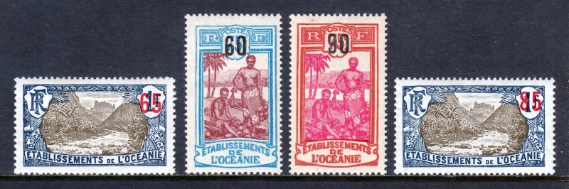French Polynesia - Scott #60-63 - MH - A bit of thinning - SCV $8.25