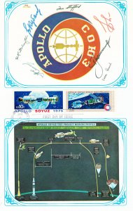 #1569-1570 Apollo Soyuz Test Project First Day Cover Sheet 8 1/2 X 11