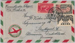 56474 - MEXICO -  POSTAL HISTORY: AIRMAIL COVER with GERMAN CENSOR TAPE  1940