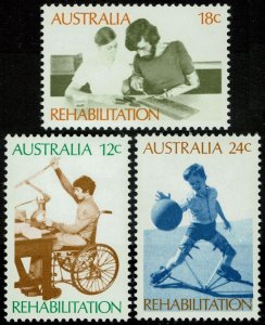 Australia #523-25  MNH - Rehabilitation of Handicapped (1972)