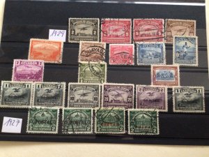 Ecuador 1927  to 1929 unused or used stamps  A12737