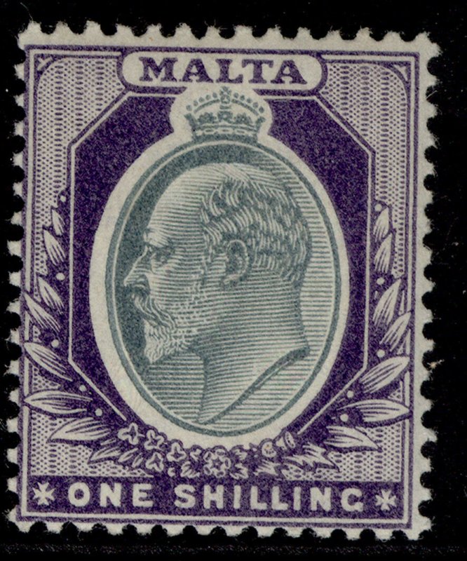 MALTA EDVII SG44, 1s grey & violet, M MINT. Cat £35.