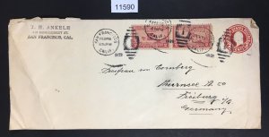 MOMEN: US STAMPS  POSTAL COVER USED LOT #11590