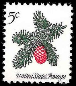 # 1257 MINT NEVER HINGED SPRIG OF CONIFER