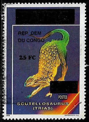 Zaire #1547 MNH Stamp - Lizard Overprint (See Desc)