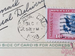 UX27. Jefferson, 1 cent, US Postal Cards.  Cancelled.VF cond.