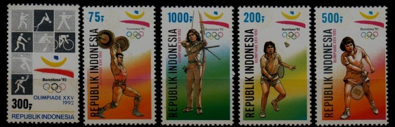 Indonesia 1503-07 MNH Olympic-92 SCV4.45