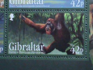 ​GIBRALTAR-2011 ENDANGER ANIMALS MNH S/S EST. $14.00 VF WE SHIP TO WORLD WIDE.