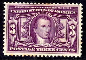 US 325 MH 3c violet 1904