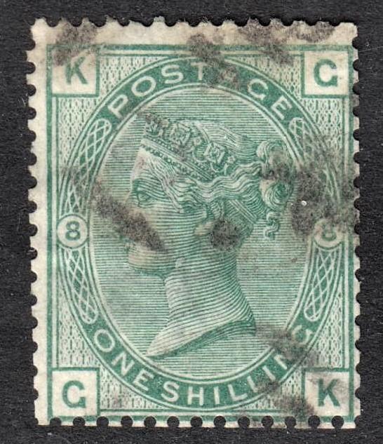 Great Britain Scott 64a plate 8  F+  used.