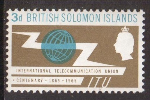 Solomon Islands  #127   MH  1965  ITU  3p