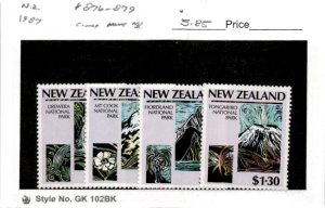 New Zealand, Postage Stamp, #876-879 Mint NH, 1987 National Parks (AB)