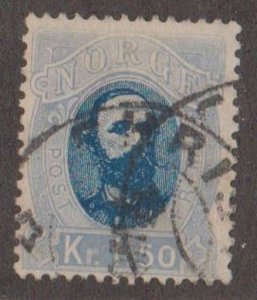 Norway Scott #33 Stamp - Used Single