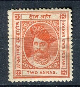 INDIA; HOLKAR 1892 classic Rao Holkar issue Mint hinged 2a. value