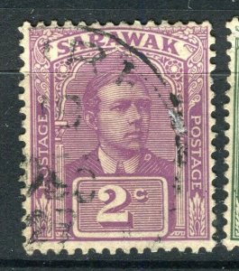 SARAWAK; 1918 early C. Brooke issue fine used 2c. value