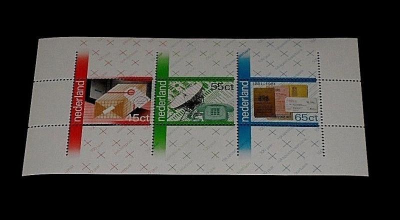 NETHERLANDS #611a,  1981, COMMUNICATIONS SOUVENIR SHEET, MNH,  NICE! LQQK!